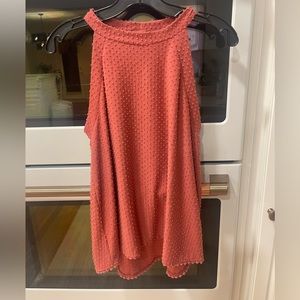 W5 Swiss Dot Sleeveless Swing Top